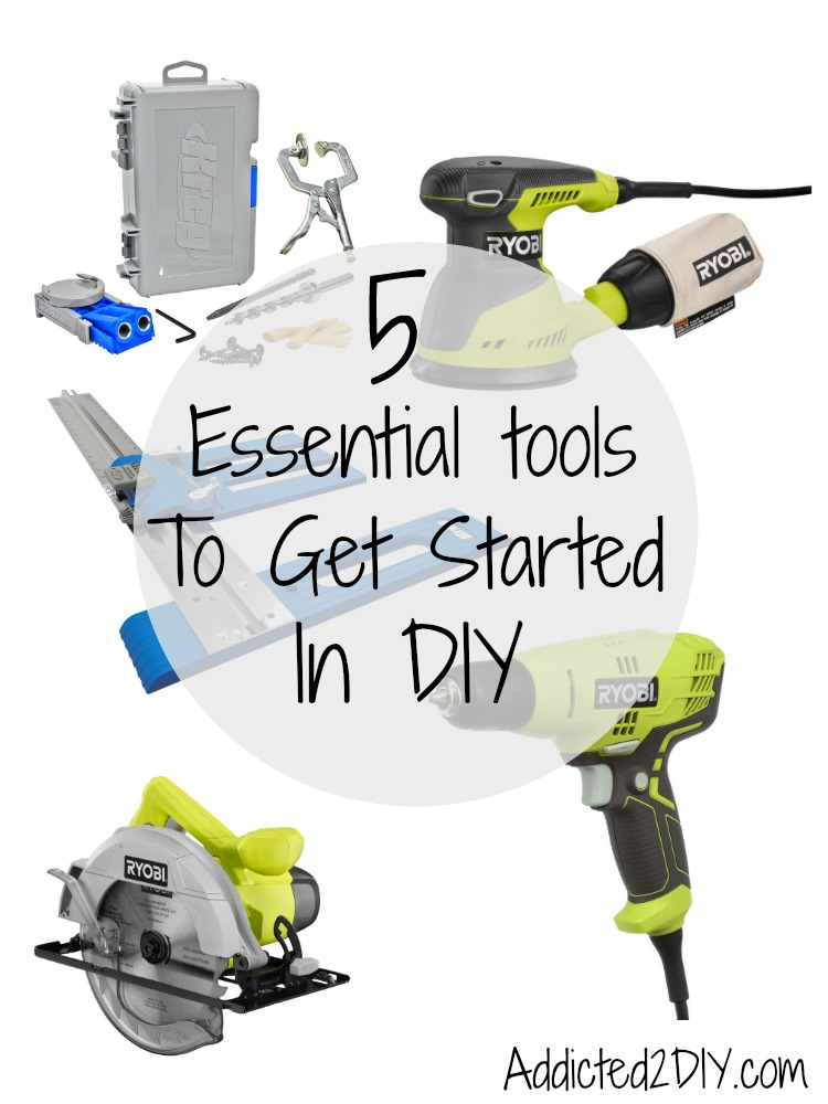 Ces 5 outils essentiels vous permettront de démarrer votre voyage de bricolage sans vous ruiner !