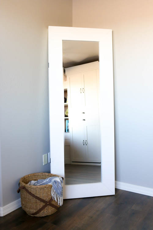 Full Length Mirror With Storage, Diy Floor Stand For Mirror