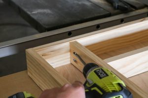 Drilling pocket screws into wood