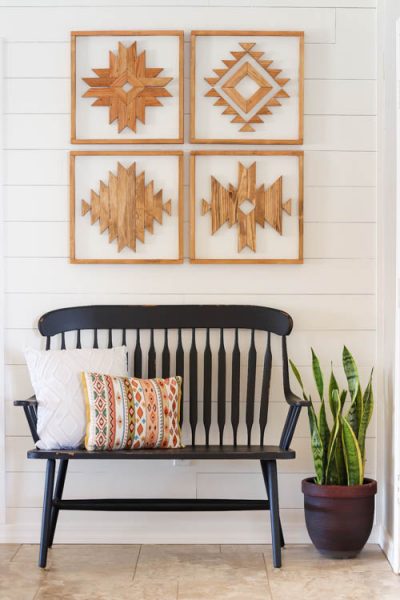 DIY Wooden Aztec Wall Art - Addicted 2 DIY