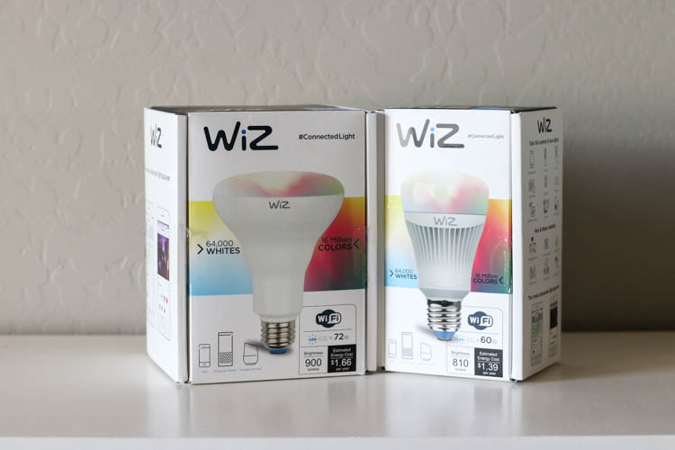 WiZ smart LED light bulbs