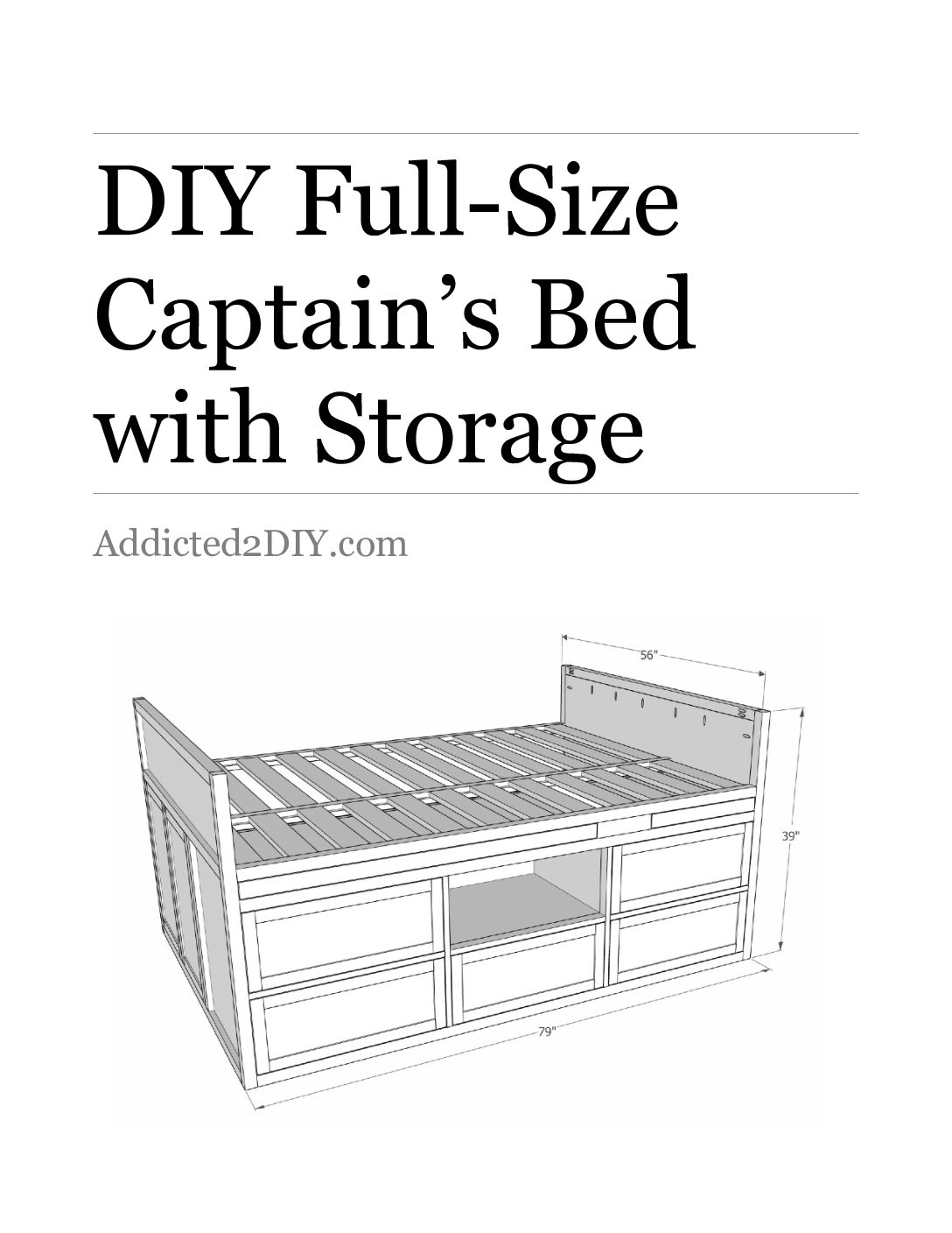 Captains bed deals plans