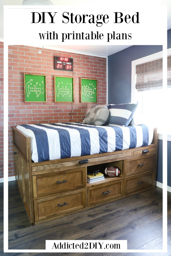 diy twin captains bed plans