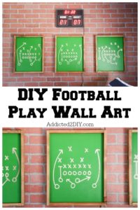 DIY Football Play Wall Art Pin