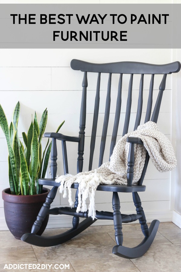 vintage painted rocking chair