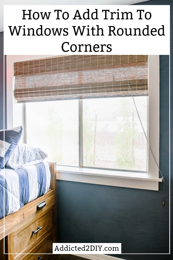 how to add trim to windows with rounded corners