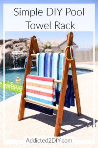 Simple DIY Pool Towel Rack