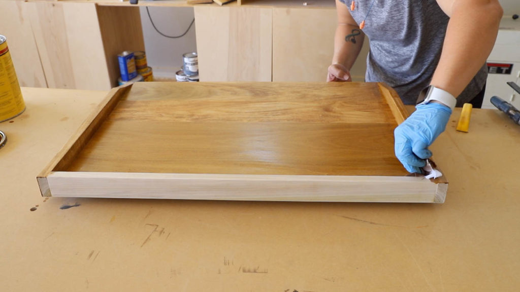 Simple Wooden Noodle Board in Warm Brown, Stove Cover