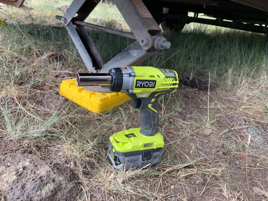 RYOBI impact wrench hero shot