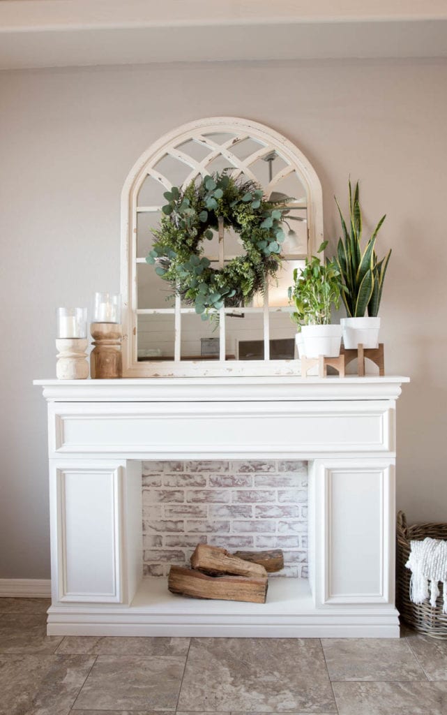 How To Build A Faux Fireplace With, Dresser With Built In Fireplace