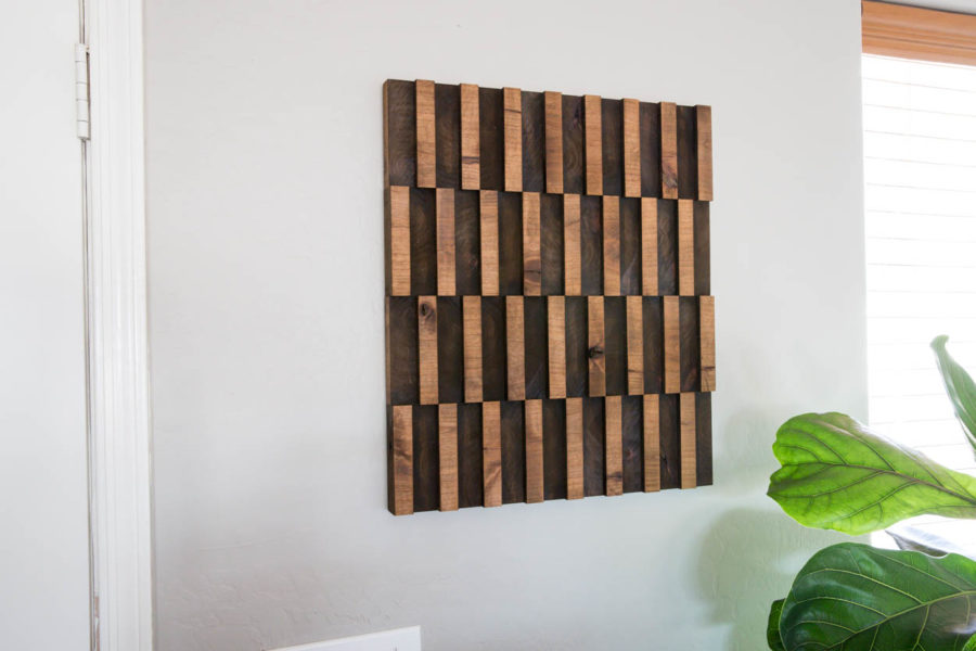 Abstract Wooden Wall Art Addicted 2 DIY