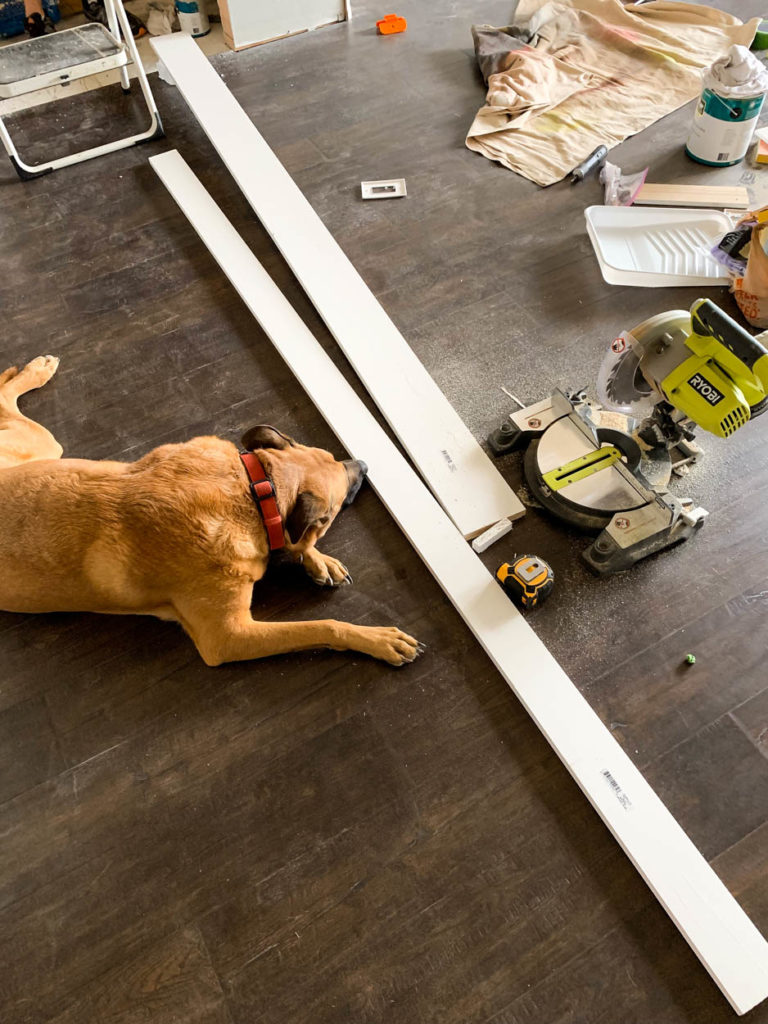 cutting trim for doorway