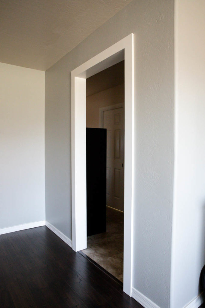 master bedroom remodel with wall