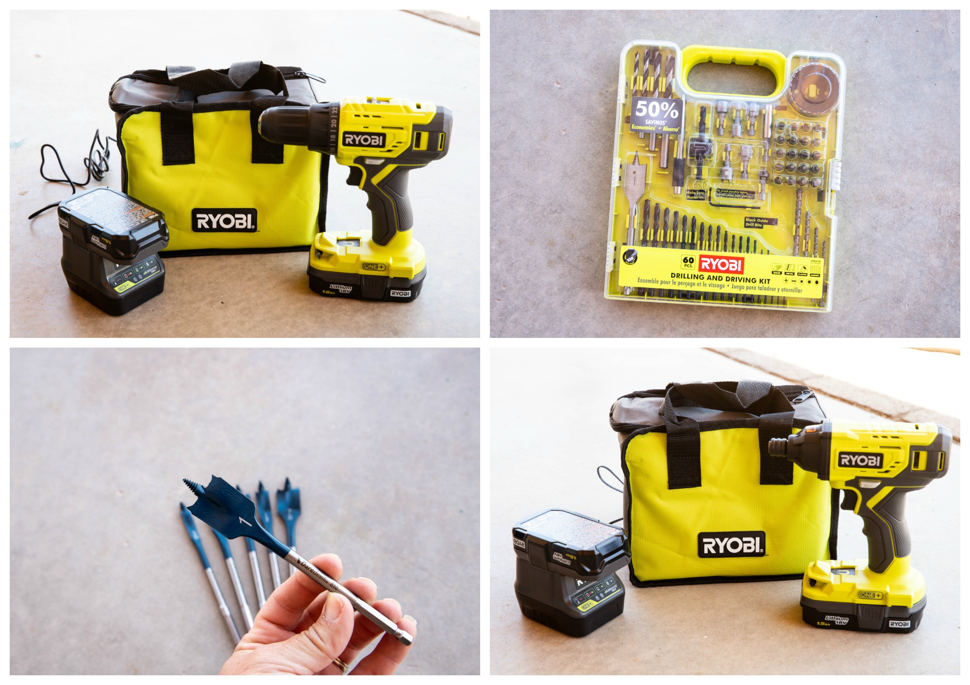 Ryobi drill set how to use hot sale