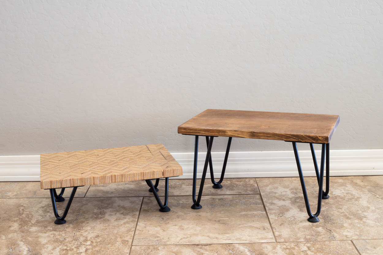 Easy DIY Foot Rest - office diys - under desk foot stools 