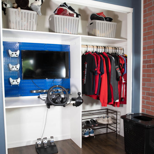 ultimate gaming closet makeover