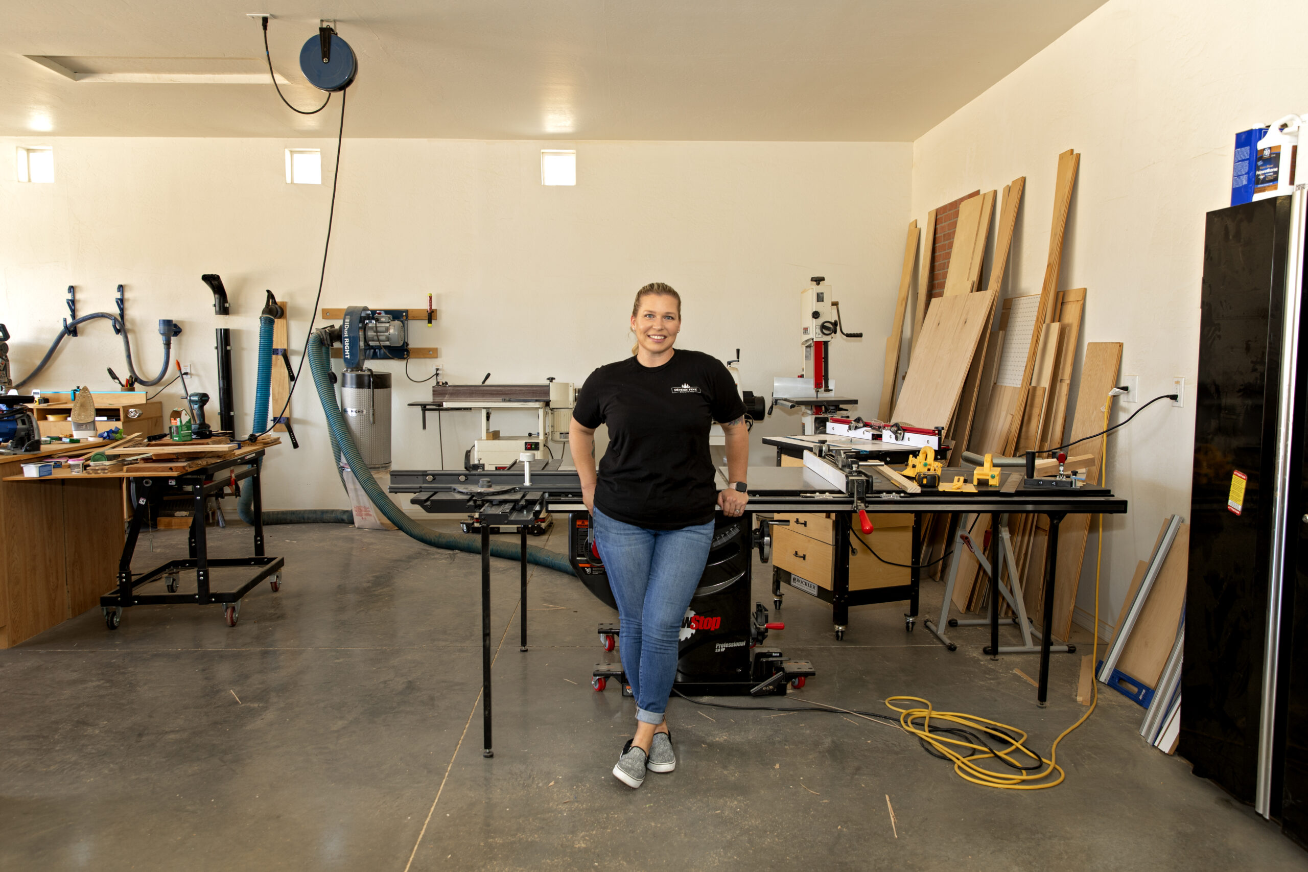 photo of me standing in front of my table saw